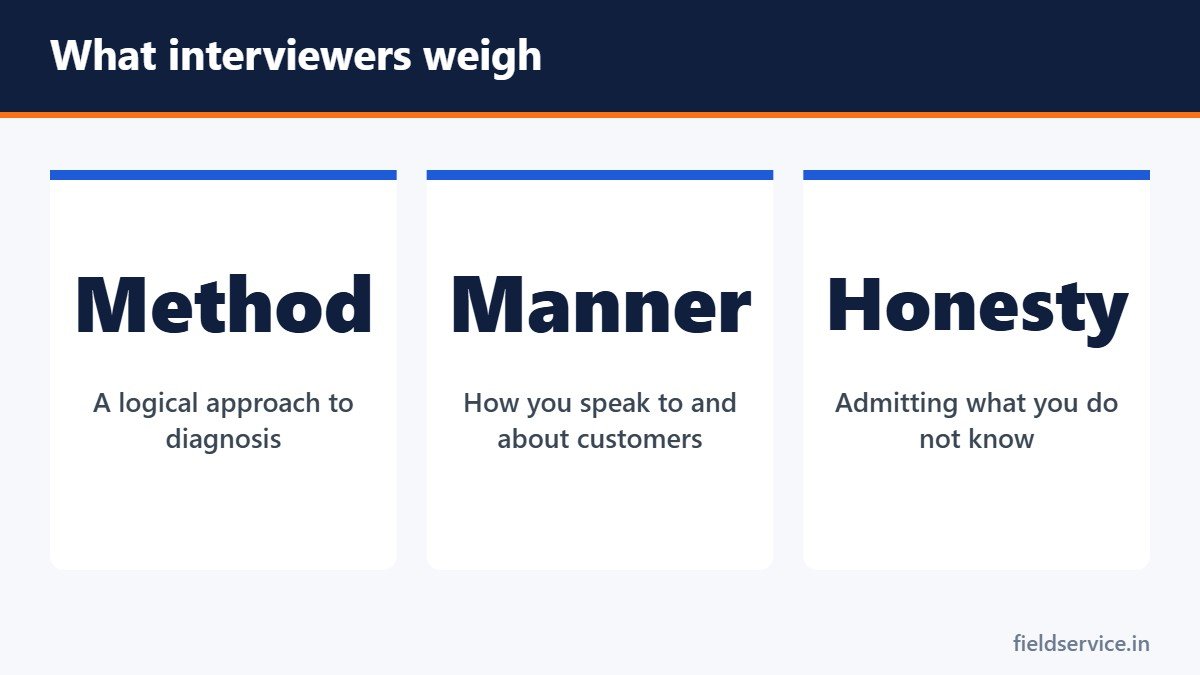 What interviewers weigh