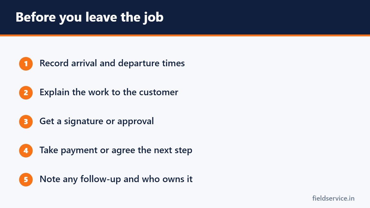 Before you leave the job