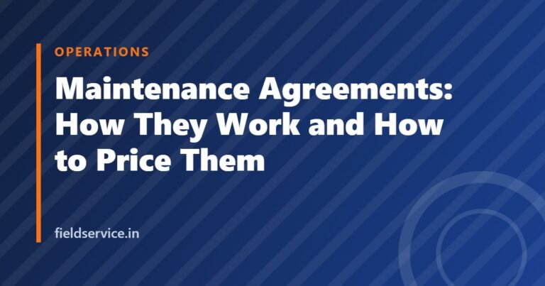 Maintenance Agreements: How They Work and How to Price Them