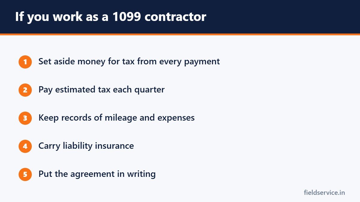 If you work as a 1099 contractor